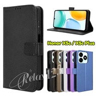 For Honor X5c Plus 4G Luxury Diamond Plaid Leather Casing For Honor X5C X5c Plus HonorX5c HONOR X5 X
