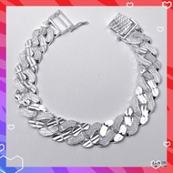 💥PROMO💥#HBG380 - 1.4cm Silver 925 Bangle - Gelang Tangan Perak 925 Untuk Lelaki ( 100% Original Silv