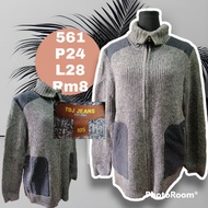 jaket zip knitwear tebal bandle