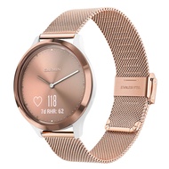 For Garmin Vivomove HR/Vivoactive 3 / Vivoactive 5 Watchband Women Men, Mesh Stainless Steel Watch B