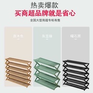 ST-🚢Shoe Rack Household Indoor Installation-Free Folding Shoe Rack Shoe Rack Pure Bamboo Shoe Cabinet Shoe Storage Rack