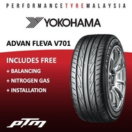 Yokohama Advan Fleva V701 15 16 17 18 19 inch Tyre (NSTALLATION &amp; DELIVERY)