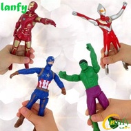 LANFY Action Figure Figure Toy Plastic Super Hero Dolls Captain America Hulk Iron Man Collection Model