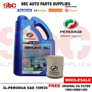 PERODUA MINERAL SAE10W-30 ENGINE OIL (FREE PERODUA OIL FILTER)