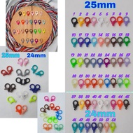 25mm Shrimp Hook Plastic Shrimp Hook 1pcs / Transparent Plastic Shrimp Hook / Mask Strap Hook