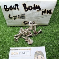 BODY BOLT 6x16 NICKEL