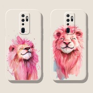 DMY case lion oppo A9 A5 A74 A95 A93 A92 A52 A72 F11 F9 R15 R17 R9S plus Find X2 X3 X5 pro soft silicone cover case shockproof