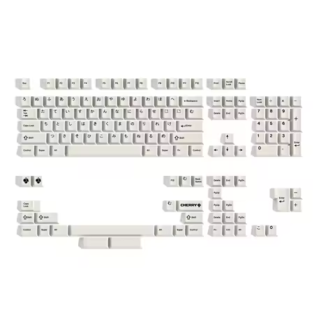 144 Keys Retro French Korean Hiragana Keycaps Zhuyin Cherry Profile PBT Dye Sublimation Keycap For M
