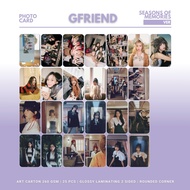 GLOSSY PHOTOCARD GFRIEND SEASONS OF MEMORIES ROUNDED 25 PCS KPOP UNOFFICIAL SOWON YERIN EUNHA YUJU