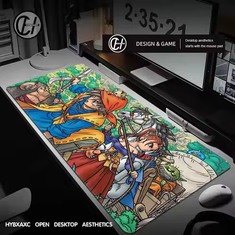 Game Dragon Q-Quest Journey Cursed King 8 S Mouse Pad Large Desk Mat Keyboard Ergonomic Office Rubbe