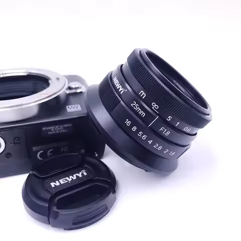 25mm F/1.8 Manual Focus Prime Lens for Panasonic Olympus Micro M4/3 G1, G2, G3, G5, G6, G7, G9, G85,