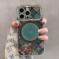 Ethnic Style Totem Chain Suitable for Apple 16e Phone Case iphone14promax Electroplating Window 15 S