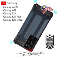 Samsung Galaxy A02S A12 M12 S21 S21 Plus S21 Ultra S21+ Rugged Armor Case Cover Hard Casing Shockpro