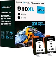 910XL Black Ink Cartridge（Black*2） Chips Updated Replacement for HP 910 OfficeJet Pro 8020 8020e 802
