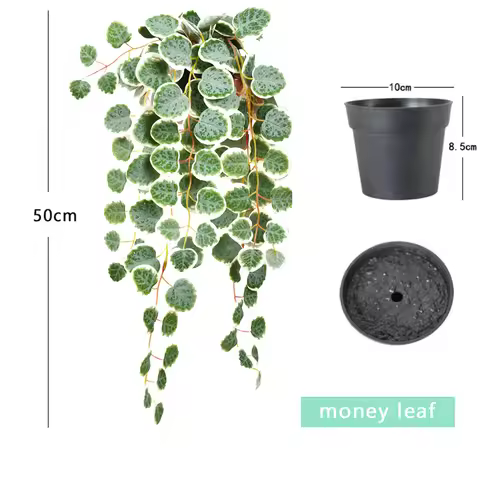 50cm /19.7in artificial eucalyptus leaves small bonsai vines artificial green branches home office d