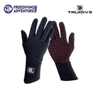 Trudive Professional Diving Gloves neoprene durable protection scuba freediving spearfishing