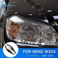 Carbon Fiber for Mercedes Benz W204 C300 Accessories Car Headlight Decor Sticker