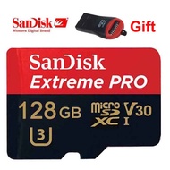storage card/128GB Sandisk Extreme PRO V30 Memory Card Class10 TF Card Micro SD 128G + Card Reader