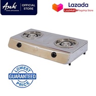 Asahi Gas Stove GS-117 Double Burner Stainless Steel and Cast Iron Burner GS117 GS 117