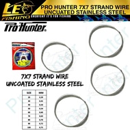 PRO HUNTER 7X7 STRAND WIRE UNCOATED STAINLESS STEEL WIRE SELING LINE