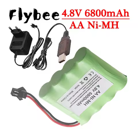 4.8v AA Battery Or Charger For Rc toys Cars Trucks Tank Racing Crawler Vehicle Ni-MH 4.8v Rechargeab