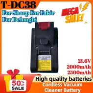 T-DC38 21.6V 2000mAh 2500mAh Rechargeable Battery for Sharp for Fakir for Delonghi Cordless Vacuum C