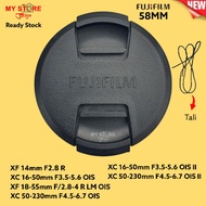 Front Lens Cap Fujifilm 58mm Lenscap Fuji Fujinon XC 16-50mm F3.5-5.6 OIS XC 50-230mm F4.5-6.7 OIS X