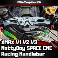XMAX V1 V2 V3 NottyBoy SPACE CNC Racing Handle Bar Alloy Plug N Play M8 Thread Hole Ball Joint For Y