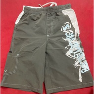 [Auth 75%] Boys' gray and white shorts, size 120, waist 60-66cm, length 47cm with drawstring, light 