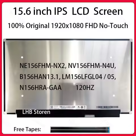 15.6" 120Hz LCD Screen NE156FHM-NX2 NV156FHM-N4U B156HAN13.1 LM156LFGL04 LM156LFGL05 N156HRA-GAA Dis