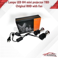 Original RHD H4 mini projector LED lamp with Fan