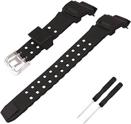 Resin Watch Band replacement for Casio G Shock 10455201 GW9400 GW-9400 GW-9400-1 GW-9400BJ-1 GW-9400J-1 RANGEMAN GW-9200 GW-9300 G-9400 Strap Wirstband accessories for Men and Women