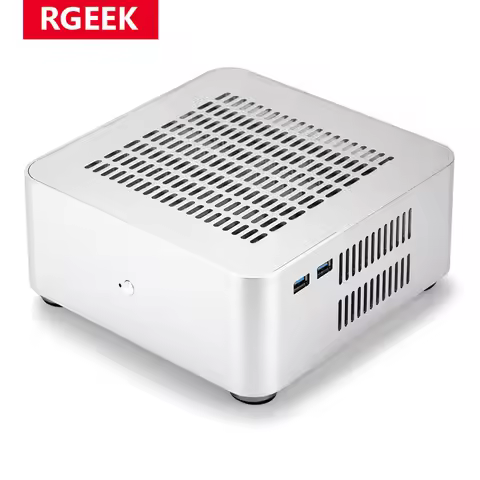 RGEEK L80S All Aluminum Chassis Small Desktop Computer Case PSU HTPC Mini-ITX PC Houses