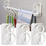 [ Featured ] 360° Rotation Curtain Rod Rack - Telescopic Bar Support Bracket - Adjustable Clothes Rails Holder - Heavy Load Hanging Ring Hook - Home Storage Supplies
