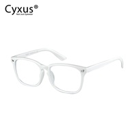 Cyxus Anti-blue glasses Trendy Pure White Computer Gaming Glasses For Anti Eyestrain UV Women/Men