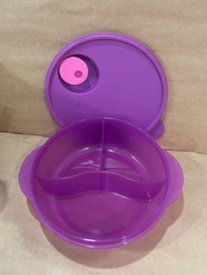 ready stock - purple color tupperware crystalwave lunch box 900ml (1)