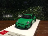 1/43 MakeUp Porsche 911 (997) GT3 RS 2007 Green EM600B【MGM】