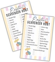Easter Scavenger Hunt Clues 30pk 6x9” Card Stock Paper Postcards Group Game Party In Your House Chec