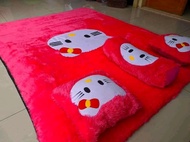 (COD) SURPET BULU RASFUR JUMBO BONUS 2 BANTAL DAN GULING TERMURAH DAN TERLARIS SIZE 180X140X4CM