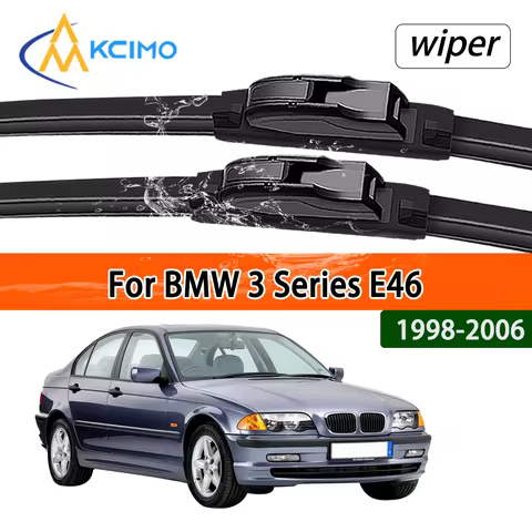 All Season Silent Front Wiper Blades for BMW 3 Series E46 1998-2006 1999 Clear Visibility Guarantee 