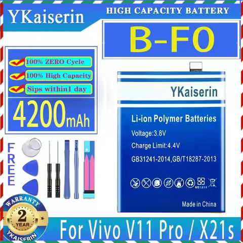 YKaiserin 4200mAh Replacement Battery B-F0 For Vivo 1804 1806 1814 X21s V11 Pro V11Pro PD1813F_EX Mo
