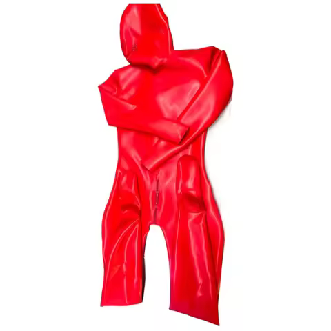 1.0 thickness latex bodysuibodysuit latex clothing, unisex, full-coverage latex clothing