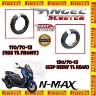 YAMAHA N-MAX TAYAR PIRELLI ANGEL SCOOTER ( FRONT 110/70-13 ) & ( REAR 130/70-13 ) 100% ORIGINAL PIRE