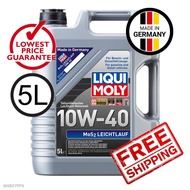 🚚▤☈✚(5L) Liqui Moly MoS2 Leichtlauf 10W40 Semi Synthetic Engine Oil (5 Liter) 10W-40