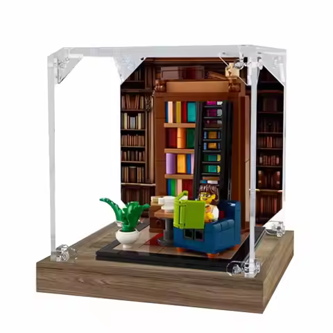 Acrylic Display Case for Lego 40698 Bookish Fragrance Full House Building Set, Display Box, Dust-Pro