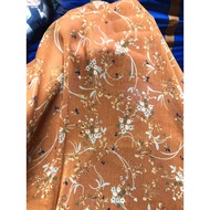 B759 - Little floral silk chiffon fabric (1m x 1.5m), strong stretch