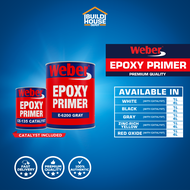 WEBER Epoxy Primer with Catalyst - Gray | White | Black | Zinc-Rich Yellow Zincromate | Red Oxide - 