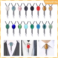 [BlesiyaedMY] Stylish Cowgirl Bolo Tie Western Necktie Jewelry Shirt Neck Ties Oval Apparel Accessor