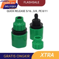 Konektor Quick relase Selang 5/16 / Konektor pompa Dc