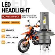 1pcs H4 Led Motorcycle Headlight Plug&play Motobike Headlight led With Fan Moto White 6000K 12v FOR 